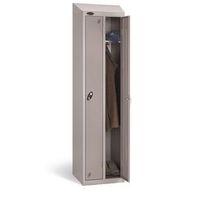 STANDARD TWIN LOCKER WITH SLOPING TOP BODY/DOOR COLOUR SILVER /SILVER