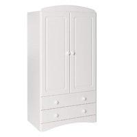 Stockholm White 2 Door 2 Drawer Combi Robe