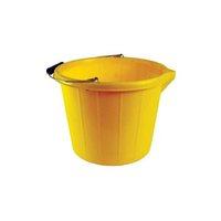 Stadium 14L 3 Gallon Heavy Duty Yellow Builders Bucket Storage Container