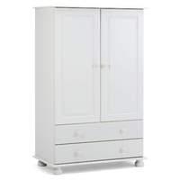 steens richmond white 2 door 2 drawer wardrobe