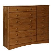 stockholm pine 6 plus 6 drawer chest
