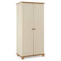 Steens Richmond 2 Door Wardrobe in Cream and Pine