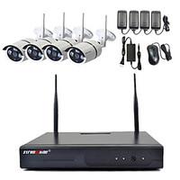 Strongshine 720P/960P/1080P Megapixel Wireless IP Camera 4CH 2.4G Wireless NVR Kits