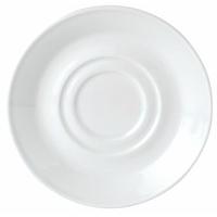 steelite v9972 simplicity low empire small saucer double well white pa ...