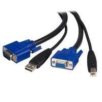 Startech Usb And Vga 2-in-1 Kvm Switch Cable (4.6m)