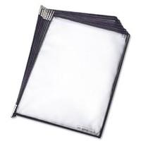 Sterifold Pockets PVC Clear Anti-microbial Pivoting for Display System A4 Black Ref TAA114507 [Pack of 10]