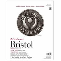 Strathmore : 500 Bristol 2Ply Plate (smooth) 11X14 Inch 15 Sheet Pad