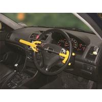 streetwize swdh double hook steering wheel lock yellow