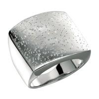 sterling silver graduated square type stardust finish ring