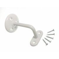 Stair Hand Rail Bracket Steel White 3 Inch with Screws ( pack of 10 )