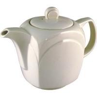 Steelite Manhattan Bianco Tea Pot - 12oz. Box quantity 6.