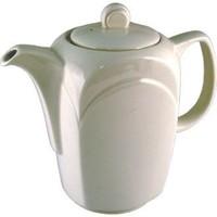 Steelite Manhattan Bianco Coffee Pot - 21oz. Box quantity 6.