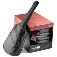 stagg western dreadnought guitar bag with foam padding black musial in ...