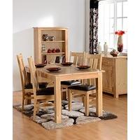 Sterling Dining Set In Solid Oak With 4 Chairs By Limitless Base