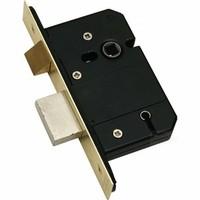 Standard 5 Lever Mortice Sashlock - 76mm Satin Chrome - YK-BSSL39