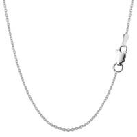 sterling silver rhodium plated cable chain necklace 14mm