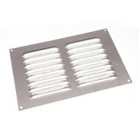 Stainless Steel Louvre Grille Vent Ventilation Cover 9 X 6 Inch ( Pack of 5 )
