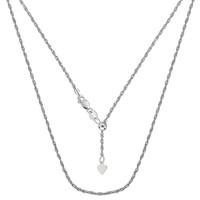 Sterling Silver Rhodium Plated 22\