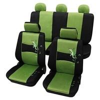 Stylish Green & Black Design Seat Covers - For Peugeot 206 Hatchback 1998 Onwards
