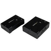 startechcom hdmi over single cat 5e 6 extender with power over cable 2 ...