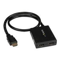 StarTech.com 4K HDMI 2-Port Video Splitter ? 1x2 HDMI Splitter ? Powered by USB or Power Adapter