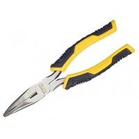 Stanley Tools Long Bent Nose Pliers Control Grip 150mm STA075065
