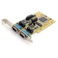 startechcom 2 port rs232422485 pci serial adapter card w esd protectio ...