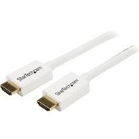 startechcom 5m 16 ft white cl3 in wall high speed hdmi cable ultra hd  ...