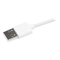 StarTech 1 m 3 ft Angled Lightning to USB Cable - White