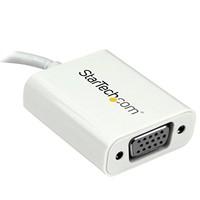 startech usb type c to vga video converter white