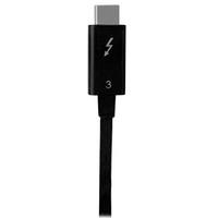 startech 05 m thunderbolt 3 40 gbps usb c cable black