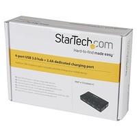StarTech 4-Port USB 3.0 Hub with Dedicated Charging Port - Black