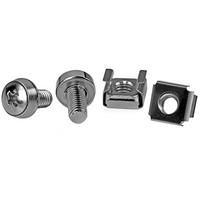 Startech.com M6 Mounting Screws and Cage Nuts for Server Rack Cabinet - Pkg of 100