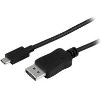 StarTech 1 m USB-C to DisplayPort Adapter Cable for MacBook/ChromeBook Pixel - Black
