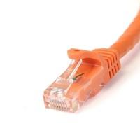 StarTech 50 feet Snagless Cat6 UTP Patch Cable ETL Verified - Orange