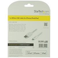 StarTech.com 1m 8 Pin Lightning Connector to USB Cable for Apple iPad/iPhone/iPod - White