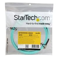 StarTech.com 3m Fiber Optic Cable - 10 Gb Aqua - Multimode Duplex 50/125 - LSZH - LC/LC - OM3 - LC to LC Fiber Patch Cable