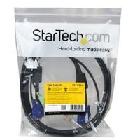 startech 4 in 1 usb vga kvm switch cable with audio and microphone 6 f ...
