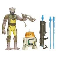 Star Wars Rebels 3.75-Inch 2-Pack Forest Mission Garazeb Orrelios and C1-10P Figure (Pack of 2)