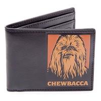 Star Wars Chewbacca Bifold Wallet Coin Pouch, 12 cm, Black