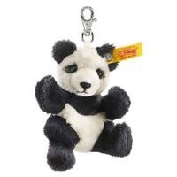 steiff 9cm panda keyring black white