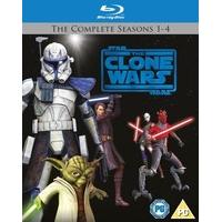 star wars the clone wars the complete seasons 1 4 blu ray 2012 region  ...