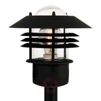 Stylish pathway lamp Vejers, black