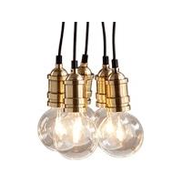 starkey cluster pendant light brass