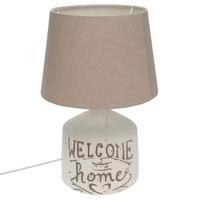Stanford Home Welcome Home Text Table Lamp