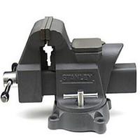 stanley 4 heavy duty bench vice cast iron clamp body provides high str ...