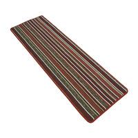 Stripe Runner and Doormat Set Red