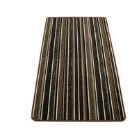 Stripe Runner and Doormat Set Brown 80 x 133cm and 57 x 40cm