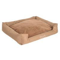 strongsoft premium plush dog bed sand 80 x 67 x 22 cm l x w x h