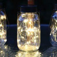 star glass firefly jar solar light